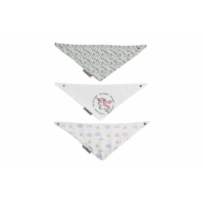 Set de Baberos Unicorn 42 x 16 cm 3 Piezas Set de Baberos Unicorn 42 x 16 cm 3 Piezas