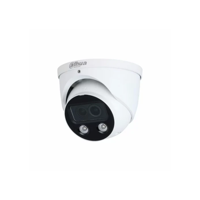 (Dh-Ipc-Hdw5449Hp-Ase-D2-0280B-Qh) Dahua Cámara Ip Turret Wizmind Serie 5 4Mp con Inteligencia Artificial Pal Full-Color Soporta Microsd 256Gb Alarma Sensor Dual 2.8Mm