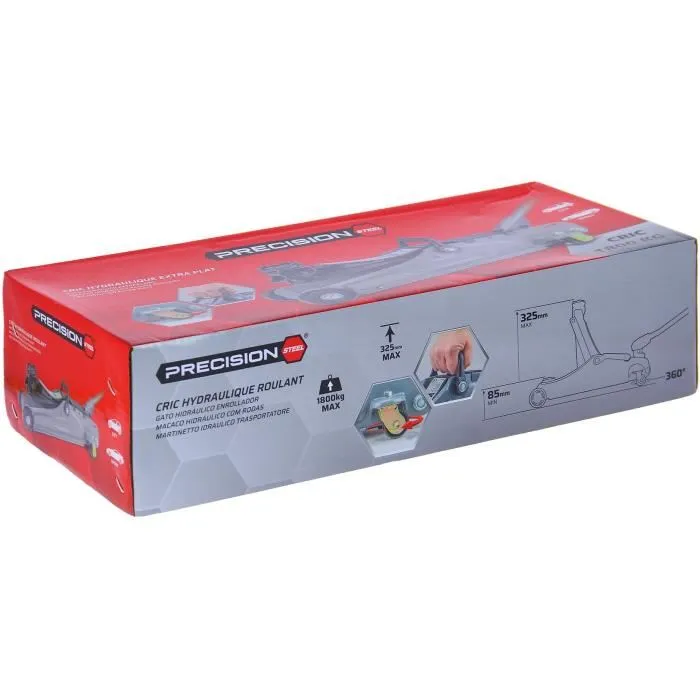 Powertrac Gato Hidráulico AUC1684854832872 - Acero de Precisión - Rodillo Plano 1.8 T 5