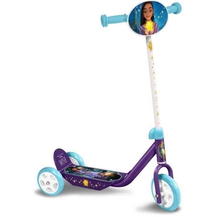 WISH WI467050 Patinete infantil de 3 ruedas, gran estabilidad, plataforma antideslizante, altura ajustable y ruedas de PVC.
