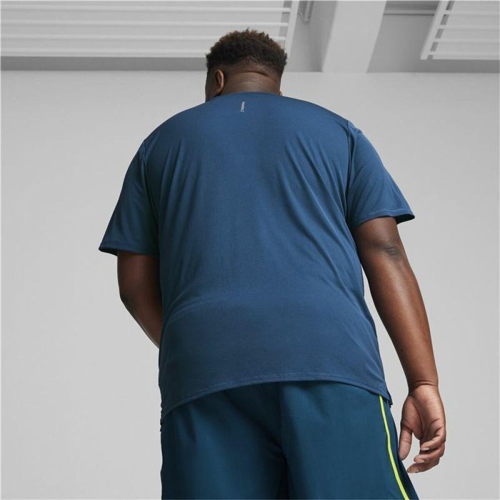 Camiseta de Manga Corta Hombre Puma Run Favourite Azul oscuro M 4 Camiseta de Manga Corta Hombre Puma Run Favourite Azul oscuro M 4