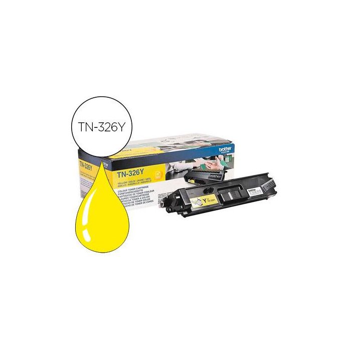 Toner Brother Tn-326Y Hll8250Cdn - Hll8350Cdw Alta Capacidad Amarillo 3500 Pag