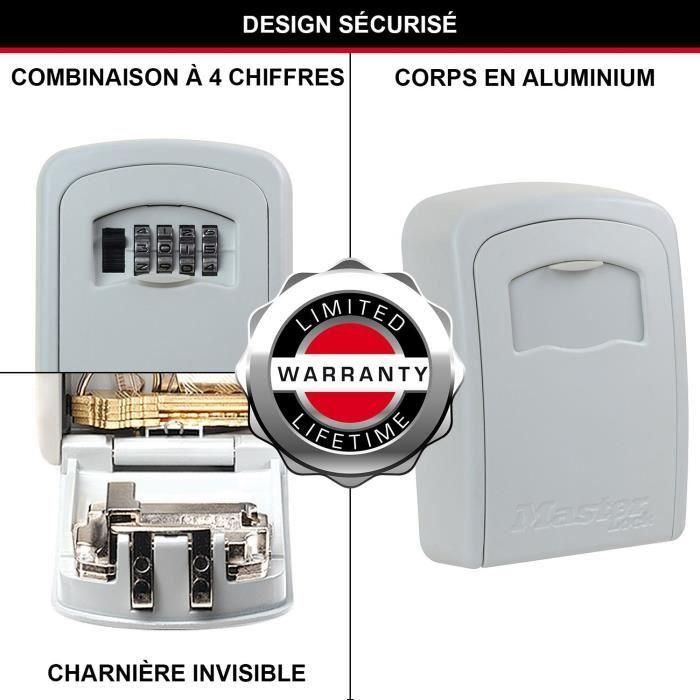 MASTER LOCK Caja de llaves segura - Tamaño M - Blanco - Cofre de llaves - Almacenamiento seguro 3 MASTER LOCK Caja de llaves segura - Tamaño M - Blanco - Cofre de llaves - Almacenamiento seguro 3