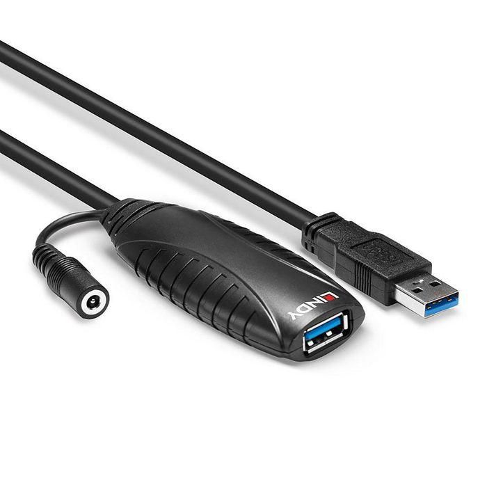 Lindy Cable Extensor Activo USB 3.0 de 10m, 5Gbps, USB A Macho-Hembra para PC/Laptop, Soporta Cadena hasta 20m 2 Lindy Cable Extensor Activo USB 3.0 de 10m, 5Gbps, USB A Macho-Hembra para PC/Laptop, Soporta Cadena hasta 20m 2
