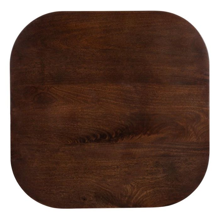 Mesita Marrón Oscuro Madera de Mango 80 X 80 X 45 cm