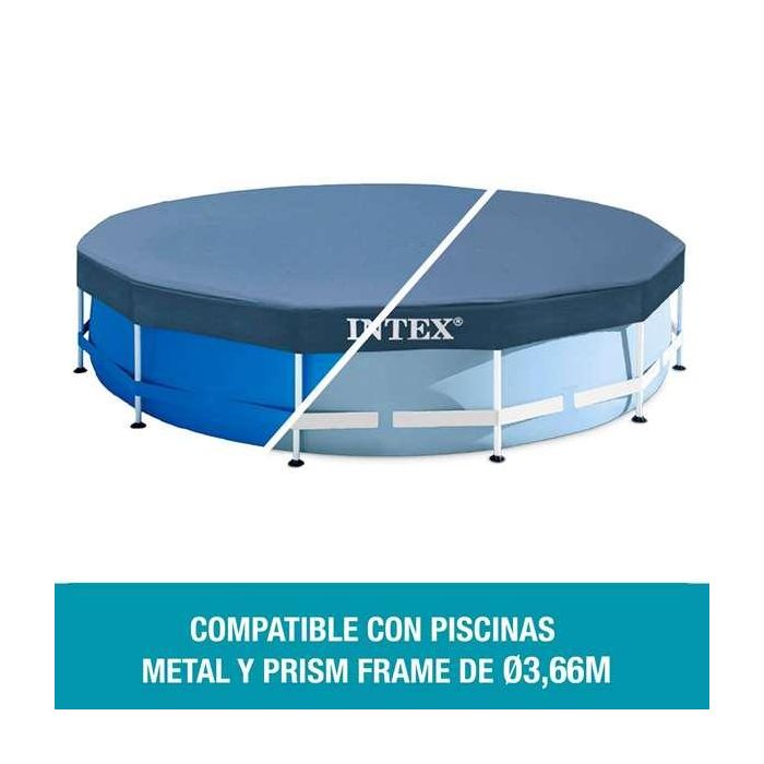 Cubrepiscinas redondo metal frame 366 cm 12 Cubrepiscinas redondo metal frame 366 cm 12