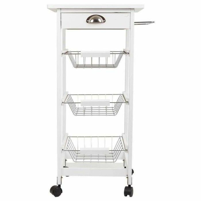 Carro de Cocina Alexandra House Living Blanco 37 x 82 x 40 cm 5