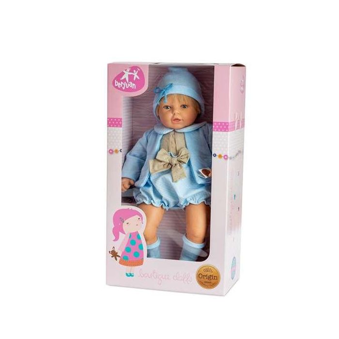 Berjuan Muñeco Mi Nene Niño con Cuerpo Blandito y Traje Azul de 60 cm para Niños a partir de 3 Años 1