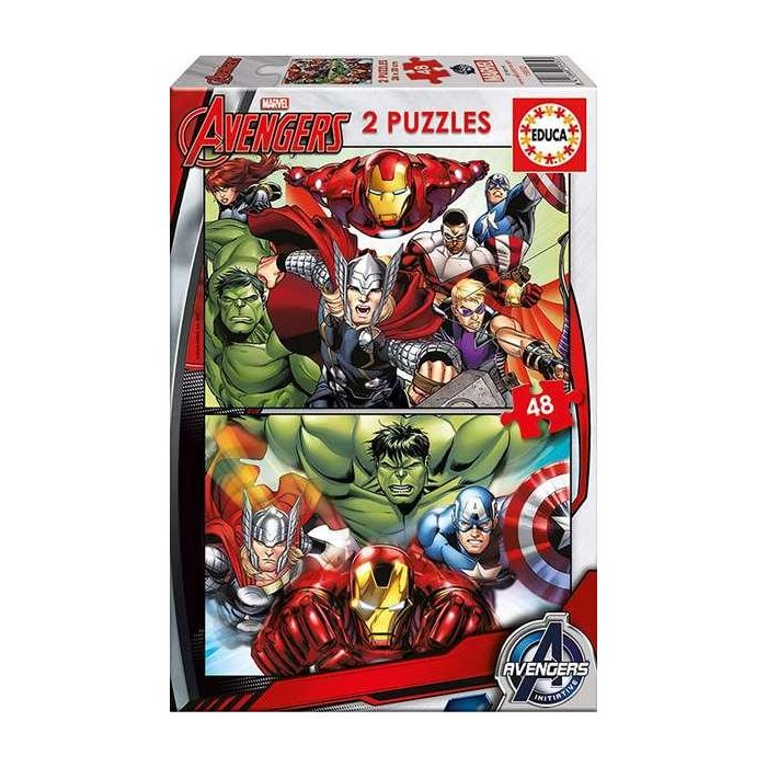 Puzzle 2x48 piezas avengers 5