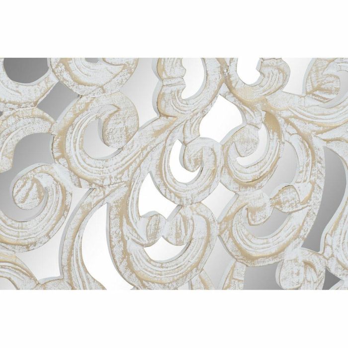 Decoracion Pared Indio DKD Home Decor Blanco Dorado 3 x 120 x 120 cm 1