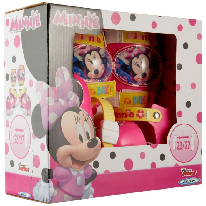 Disney Minnie Set Patines para Niña, Ajustables Talla 23-27, con Coderas y Rodilleras de Protección Seguras 3 Disney Minnie Set Patines para Niña, Ajustables Talla 23-27, con Coderas y Rodilleras de Protección Seguras 3