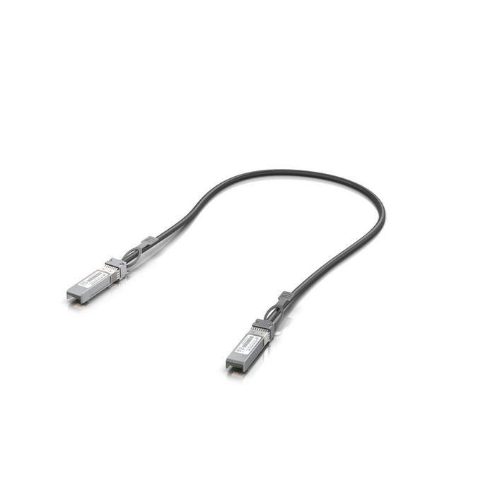Ubiquiti Cable Direct Attach DAC SFP28 a SFP28, 25 Gbps, 0.5 m. Ideal para enlaces cortos de red de alta velocidad