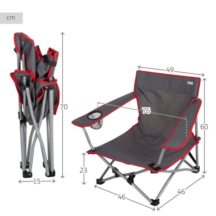 Silla de Camping Plegable Aktive (4 Unidades) 3