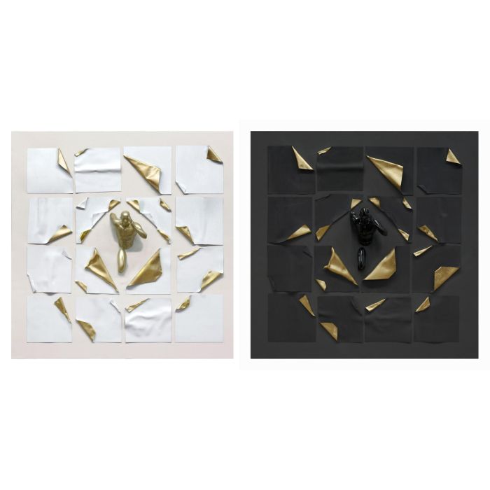 Cuadro Moderno DKD Home Decor Blanco Negro 3.5 x 100 x 100 cm Cuadro Moderno DKD Home Decor Blanco Negro 3.5 x 100 x 100 cm