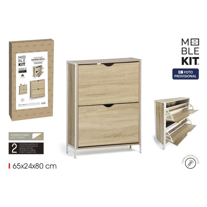 Mueble Zapatero 2 Niveles Mad-Met Moblekit 0 Mueble Zapatero 2 Niveles Mad-Met Moblekit 0