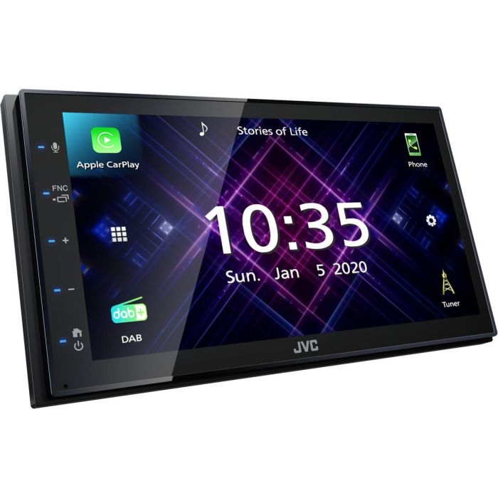 JVC KW-M565DBT Autorradio 2 DIN Negro con Pantalla Táctil 6.8" 200W, Bluetooth, Apple CarPlay y DAB+