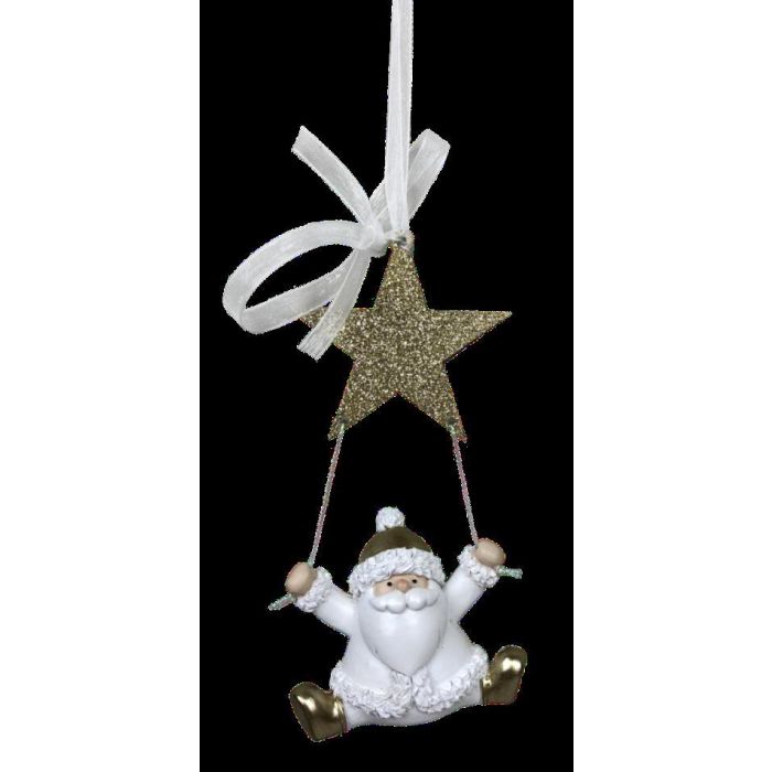 DKD Home Decor Figura Navidad Tradicional de Santa en Resina 4 x 13.5 x 6.5 cm (Pack 6 Unidades Surtidas) 1