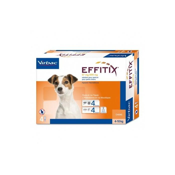 Virbac Effitix Perro S 4-10 kg 24 Pipetas