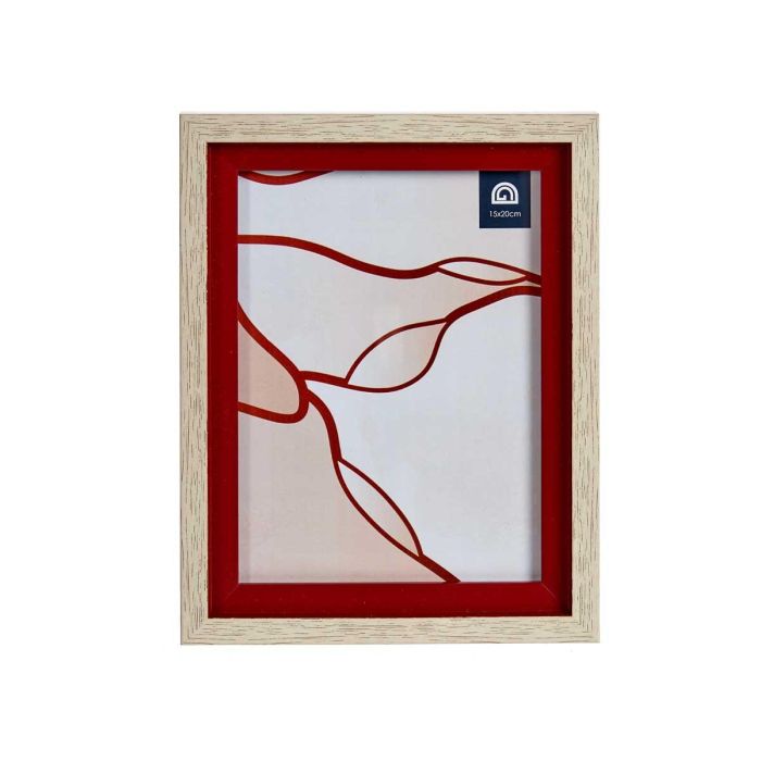 Portafoto Natural Borde Rojo 15x20 cm - Giftdecor (24 Unidades) 2