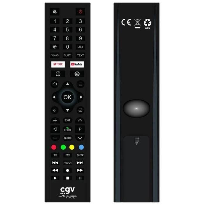 Mando a distancia de repuesto - Términos y Condiciones Generales - FIDELIO TCL & Thomson - Para televisores TCL y Thomson - Sin programación Mando a distancia de repuesto - Términos y Condiciones Generales - FIDELIO TCL & Thomson - Para televisores TCL y Thomson - Sin programación