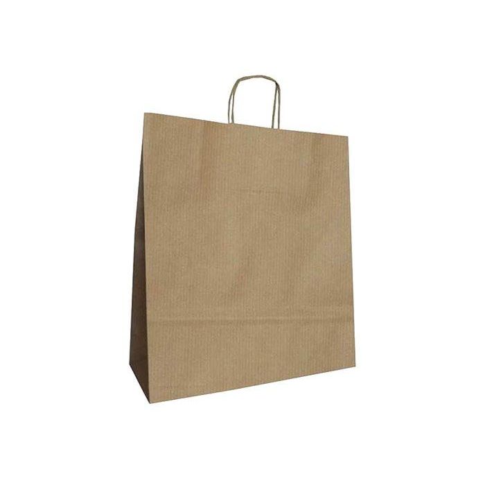 Bolsa De Papel Andina Kraft Liso 24X32X10 Cm Crudo/Natural Paquete De 50