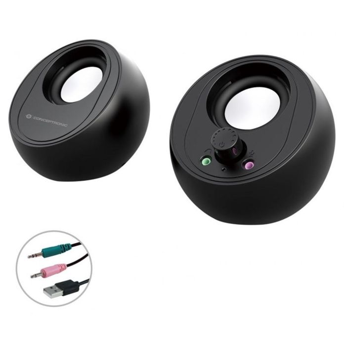 Altavoces Conceptronic Bjorn01B 10 W Negro Altavoces Conceptronic Bjorn01B 10 W Negro
