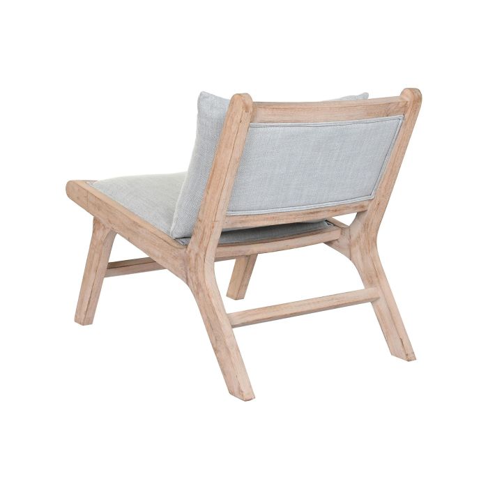DKD Home Decor Butaca Moderno Gris Claro Natural 83 x 71.5 x 57 cm (2 Unidades) Poliester 6