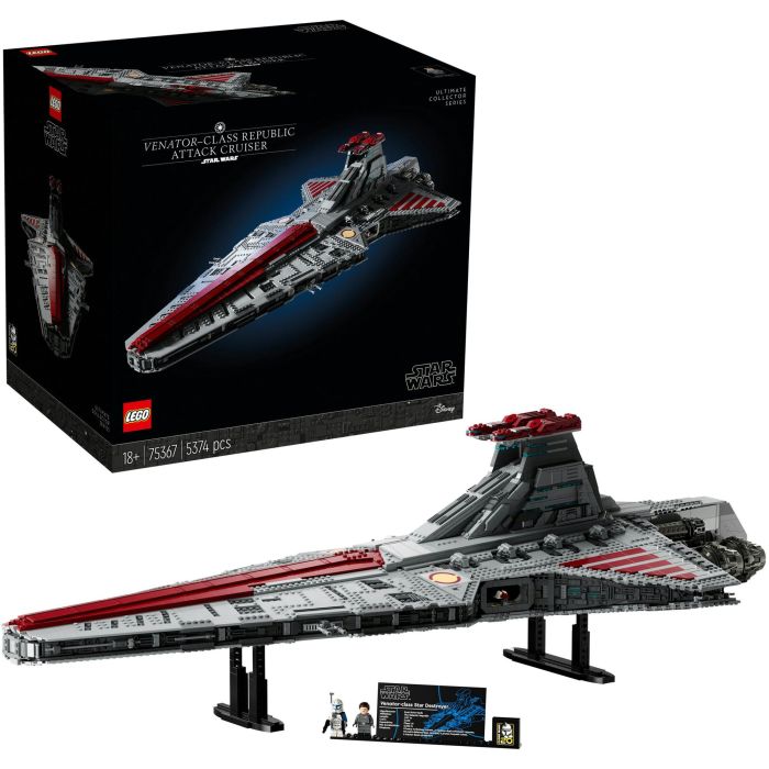 LEGO Star Wars 75367 Crucero de Ataque Clase Venator de la República Juego de Construcción con 5374 Piezas para Adultos 9