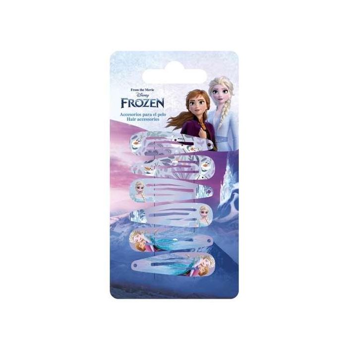 Accesorios pelo clips 6 piezas frozen 6.5 x 12.5 x 0.1 cm