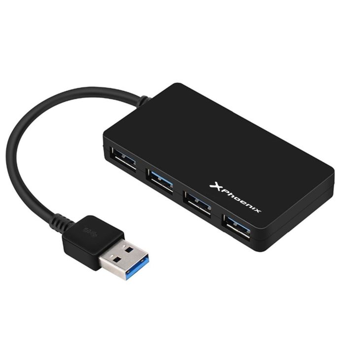 Phoenix Technologies Hub USB 4 Puertos USB 3.1 Gen1, 5Gbps, Compatible con USB 2.0 y 1.1