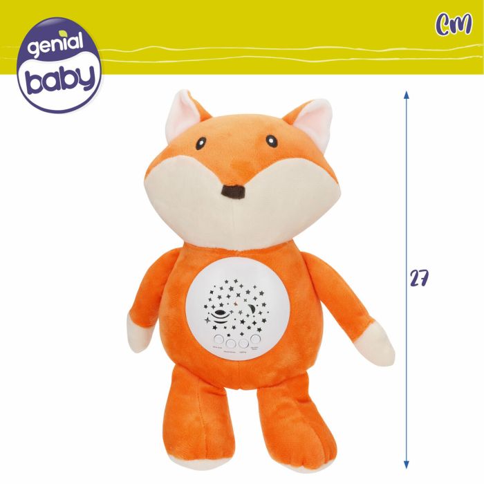 Peluche Proyector LED Colorbaby Felpa Plástico 25 x 27 x 13 cm (4 Unidades) 3