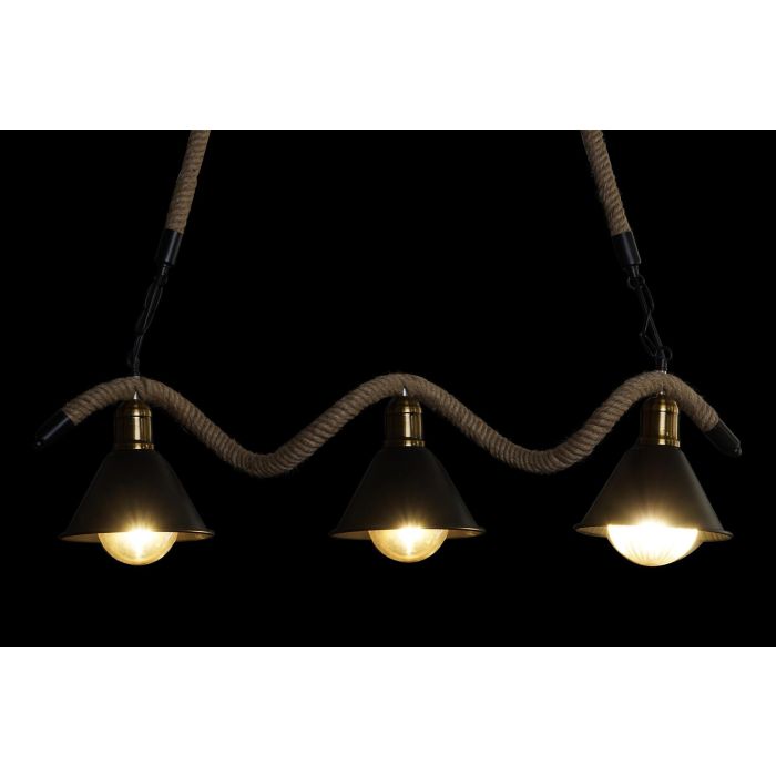 Lampara Techo Loft DKD Home Decor Negro Natural 18 x 20 x 85 cm 4 Lampara Techo Loft DKD Home Decor Negro Natural 18 x 20 x 85 cm 4