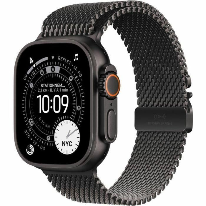 Apple Watch Ultra 3 Cellular Titanium 49mm Schwarz con Correa Milanaise