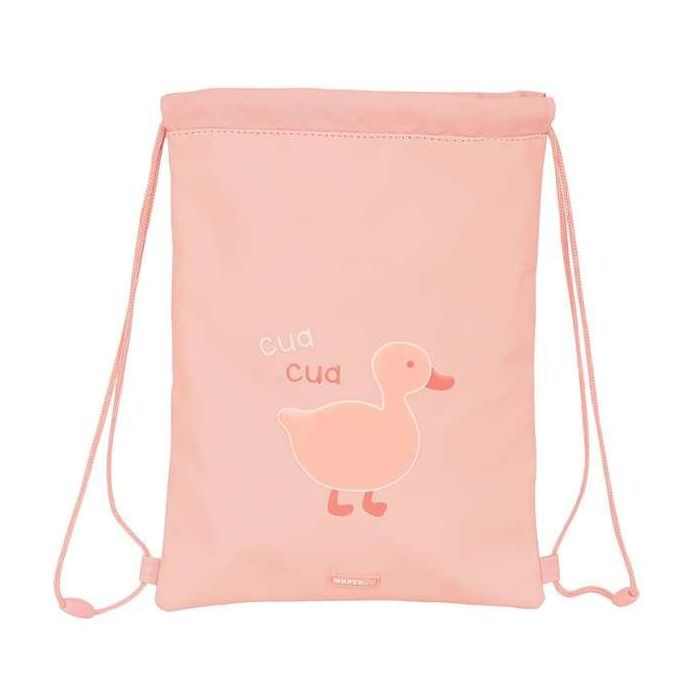 Bolsa Mochila con Cuerdas Safta Patito Rosa