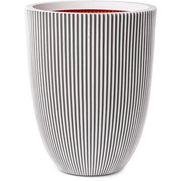 Capi Europe 445498 Florero Groove 34x46 cm marfil 0 Capi Europe 445498 Florero Groove 34x46 cm marfil 0