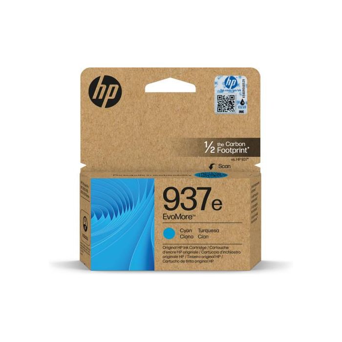 HP 937e Cartucho Cian OfficeJet Pro 9110b, 9120