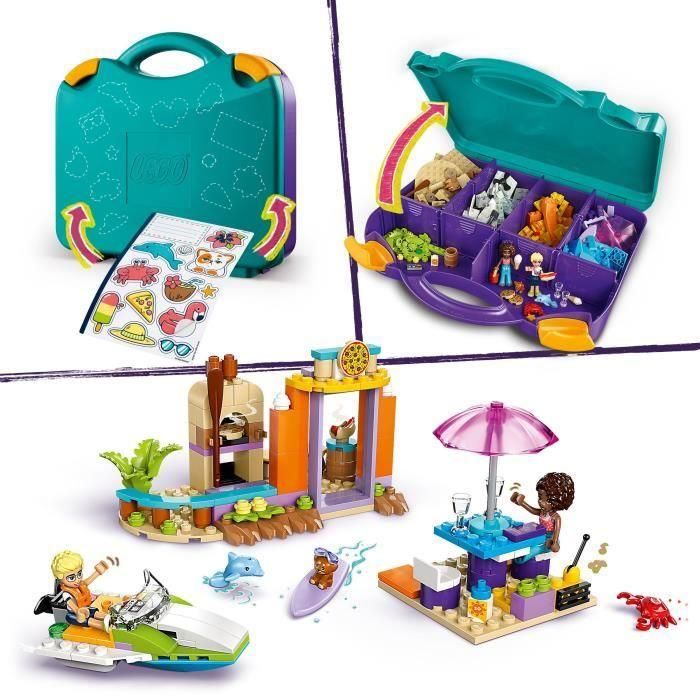 Juego de construccion playa creativa y maleta de viaje lego friends 5