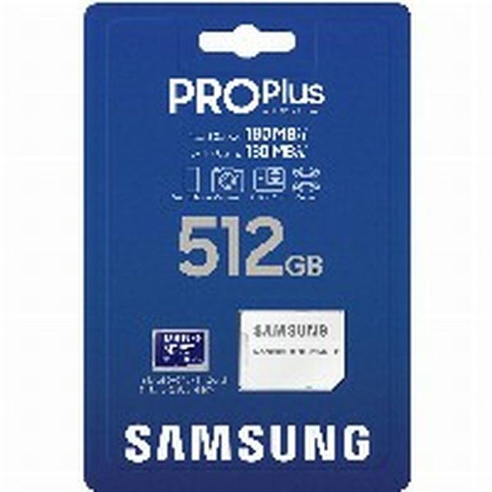 Tarjeta de Memoria Micro SD con Adaptador Samsung MB-MD512SA/EU 512 GB 18