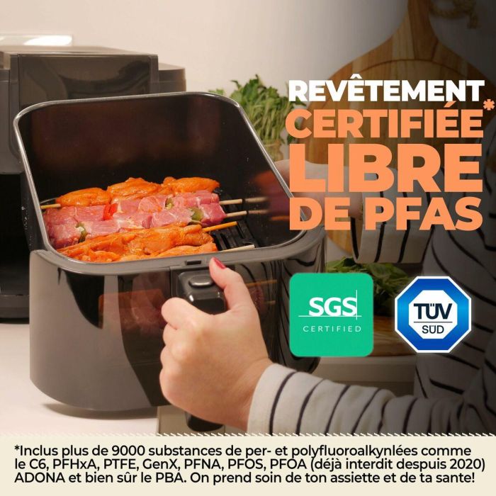 Freidora de Aire Bourgini 184172 Negro 8 L 4 Freidora de Aire Bourgini 184172 Negro 8 L 4
