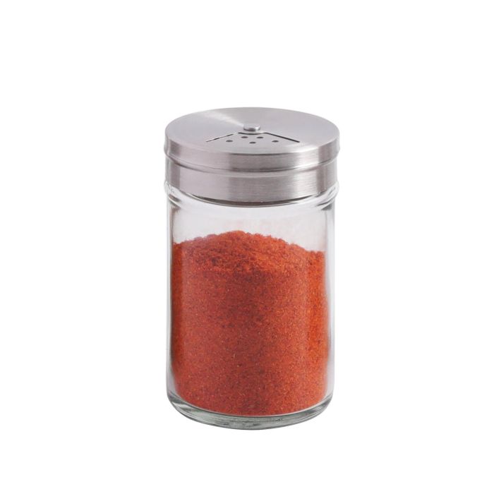Especiero de vidrio e inoxidable Quttin 5x8 cm - Inde (24 Unidades) 10 Especiero de vidrio e inoxidable Quttin 5x8 cm - Inde (24 Unidades) 10