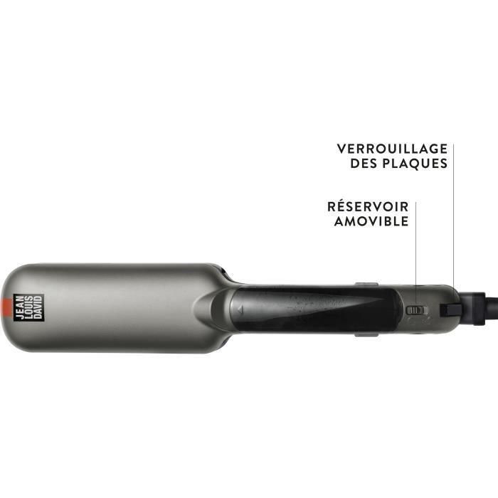 Jean Louis David 39968 Alisador de Pelo Infrarrojos y Vapor STEAM PROTECT, Placas Cerámica Turmalina, Temperatura Ajustable 150-230°C, 50W, Tanque 30ml 3 Jean Louis David 39968 Alisador de Pelo Infrarrojos y Vapor STEAM PROTECT, Placas Cerámica Turmalina, Temperatura Ajustable 150-230°C, 50W, Tanque 30ml 3