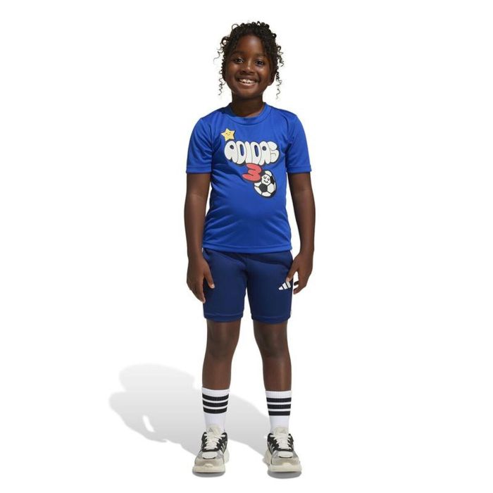 Conjunto Deportivo para Niños Adidas LK Training-Essentials Fun Azul 2 Piezas 13-14 Años 4