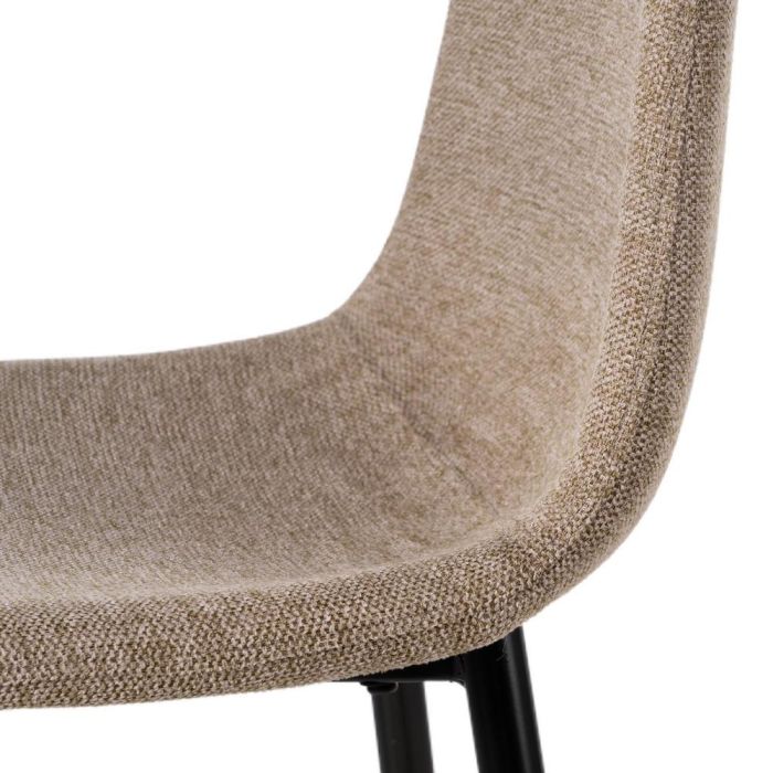 Taburete Taupe Tejido-Metal Salón 45,50 X 45 X 105,50 cm