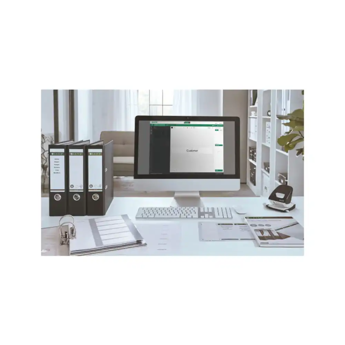 Leitz WOW Separador Numérico Plástico Imprimible 1-12 Juego de 12 DIN A4 Multitaladro Blanco/Negro 5