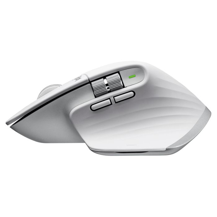 Logitech MX Master 3S Ratón Inalámbrico Bluetooth Láser 8000 DPI Mano Derecha Color Gris Pale Grey para Oficina