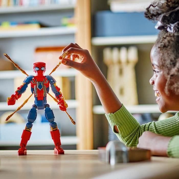 LEGO 76298 Marvel Iron Spider-Man Figura para Construir, Set de Juego de Construcción y Rol para Niños 3