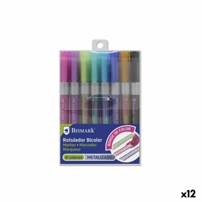 Set de Rotuladores Bismark BICOLOR Multicolor 8 Piezas (12 Unidades) 0 Set de Rotuladores Bismark BICOLOR Multicolor 8 Piezas (12 Unidades) 0