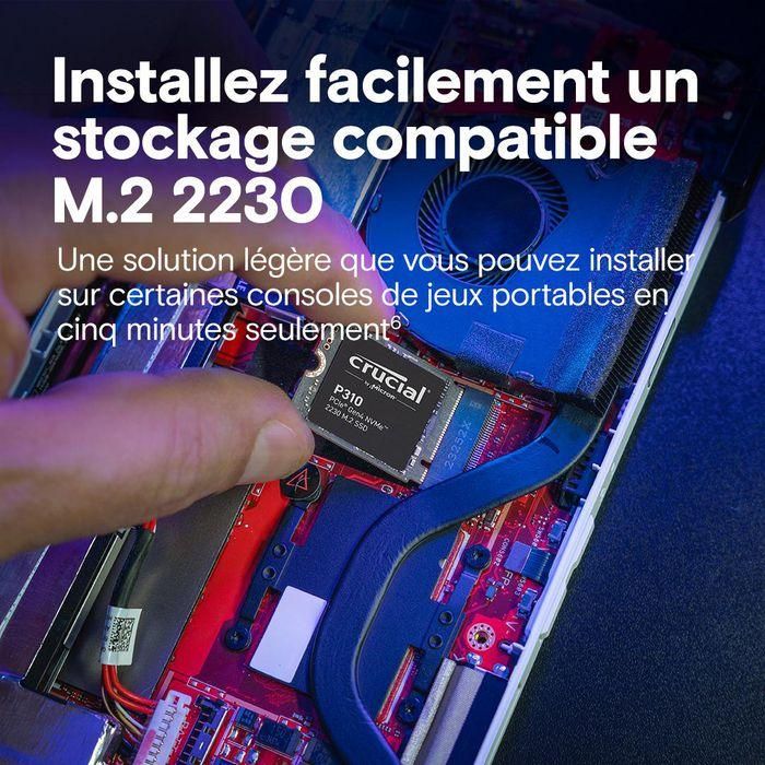 Crucial CT2000P310SSD2 Disco Duro SSD Interno 2 TB NVMe PCIe 4.0 x4, Lectura 6000 MB/s, Escritura 7100 MB/s, M.2 2230 10 Crucial CT2000P310SSD2 Disco Duro SSD Interno 2 TB NVMe PCIe 4.0 x4, Lectura 6000 MB/s, Escritura 7100 MB/s, M.2 2230 10