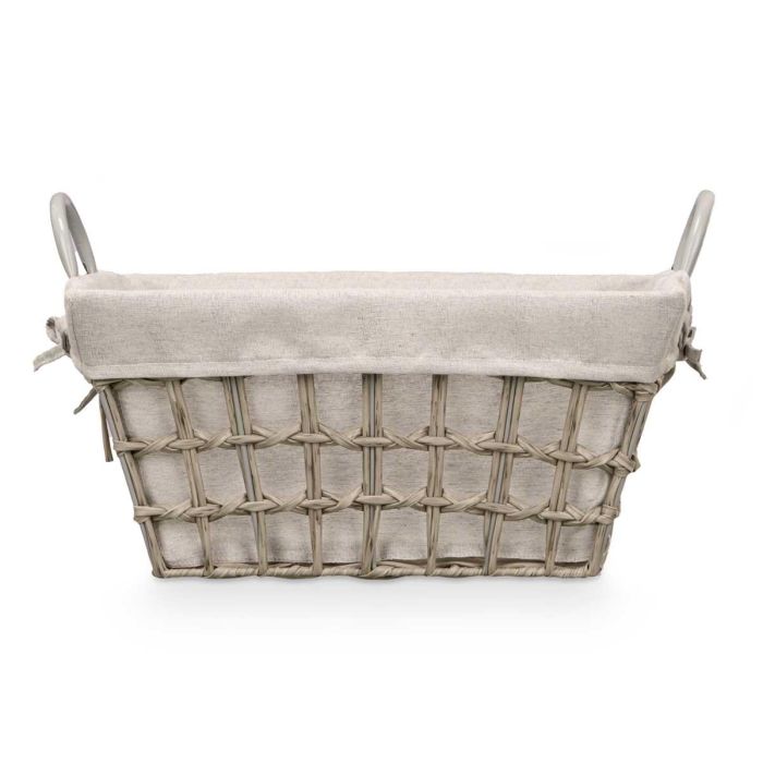Cesto Rectangular Asas Gris Kipit 47X26CM (12 Unidades) 2 Cesto Rectangular Asas Gris Kipit 47X26CM (12 Unidades) 2