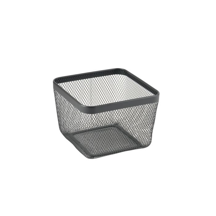Cesta de Metal para Organización 24.5x24.5x17 cm - Confortime por Inde (8 Unidades) 1 Cesta de Metal para Organización 24.5x24.5x17 cm - Confortime por Inde (8 Unidades) 1